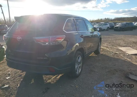 2016 Toyota Highlander Limited Platinum V6 z USA, uszkodzony, nr VIN 5TDDKRFH9GS329381